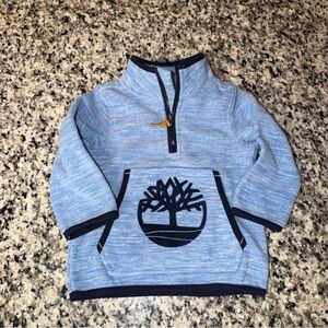 Timberland Blue Kids Half-Zip Sweatshirt